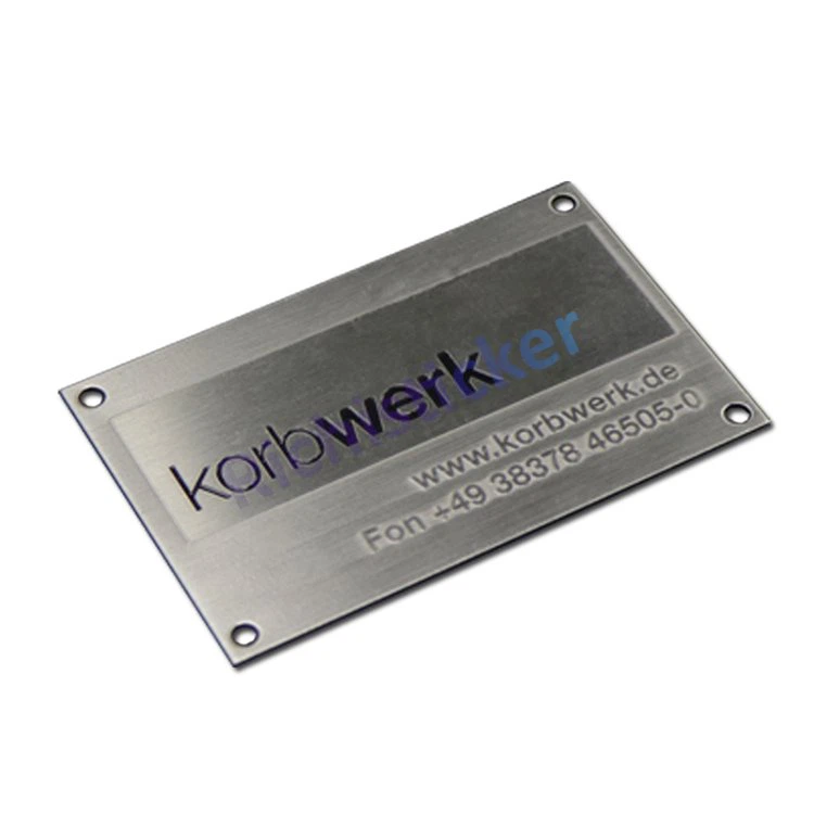 Etched Stainless Steel Labels