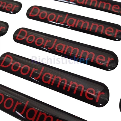 Produk Baru 3D Label Pencetakan Epoksi Stiker Resin Kubah